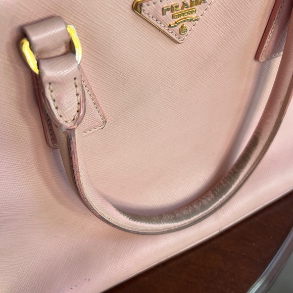Pink Saffiano Galleria Double Zip Tote - Picture 9 of 9